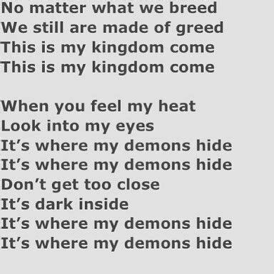 lyrics of demons song|More.